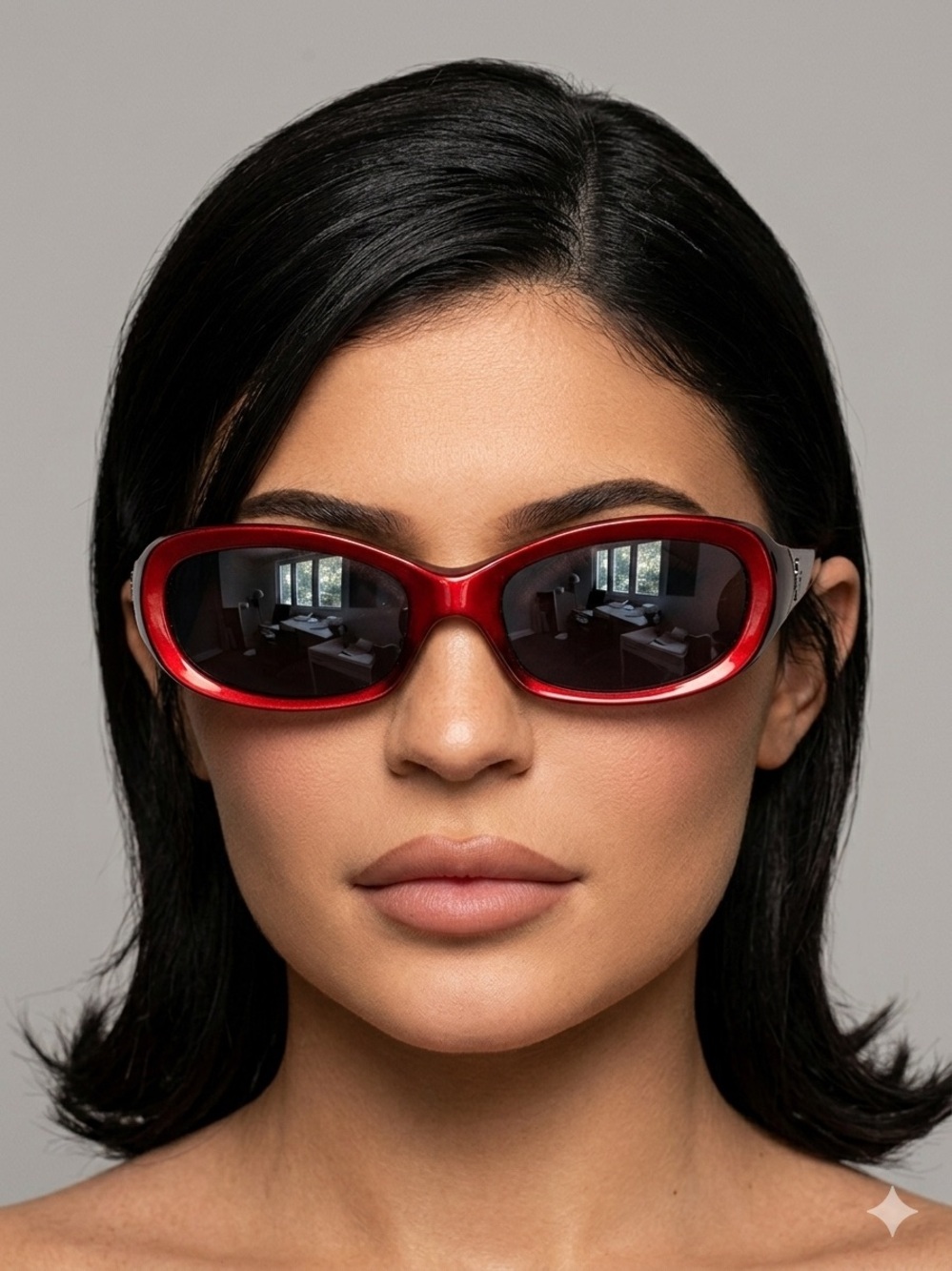 Spy Optics Brown / Red Cosmik Rectangular Sunglasses - made in Italy 🇮🇹
